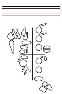 Blank bassoon fingering template